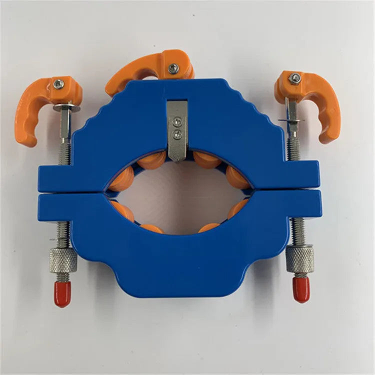 Yellow bottle cutter tool for glass bottles 50mm to 120mm diameter with adjustable cutting mechanism