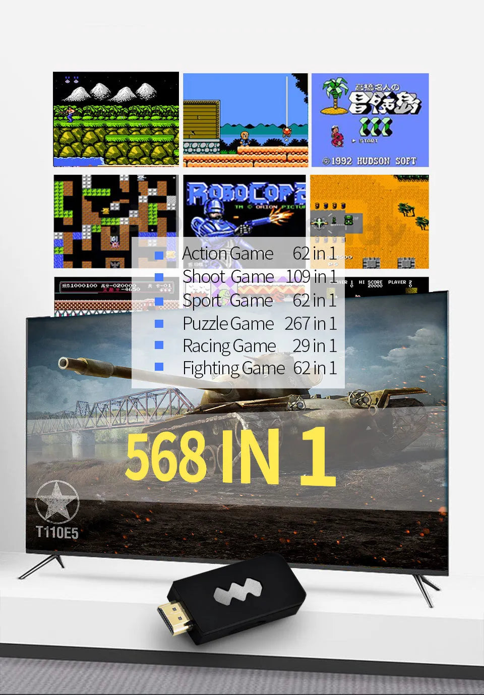 4K HDMI video game console with two black wireless controllers on a table