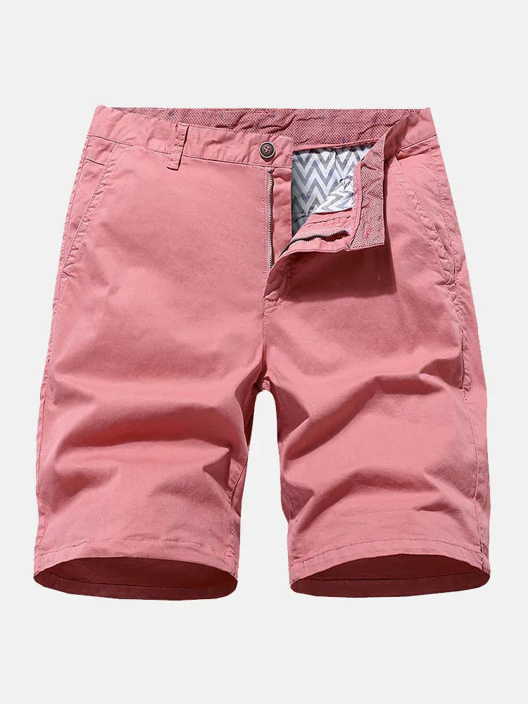 Men's loose fit denim casual shorts with printed design in blue colour