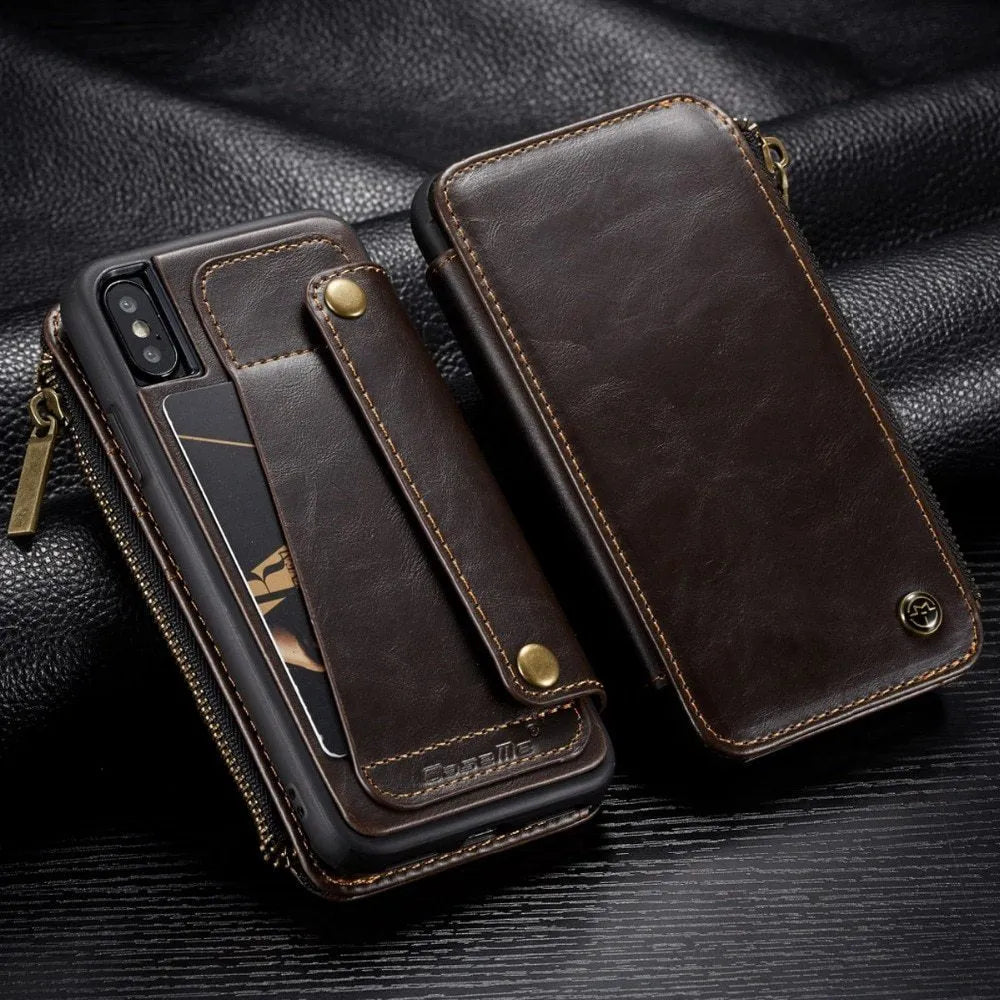 Samsung Galaxy Note 9 PU leather flip phone case in black, brown and red colours