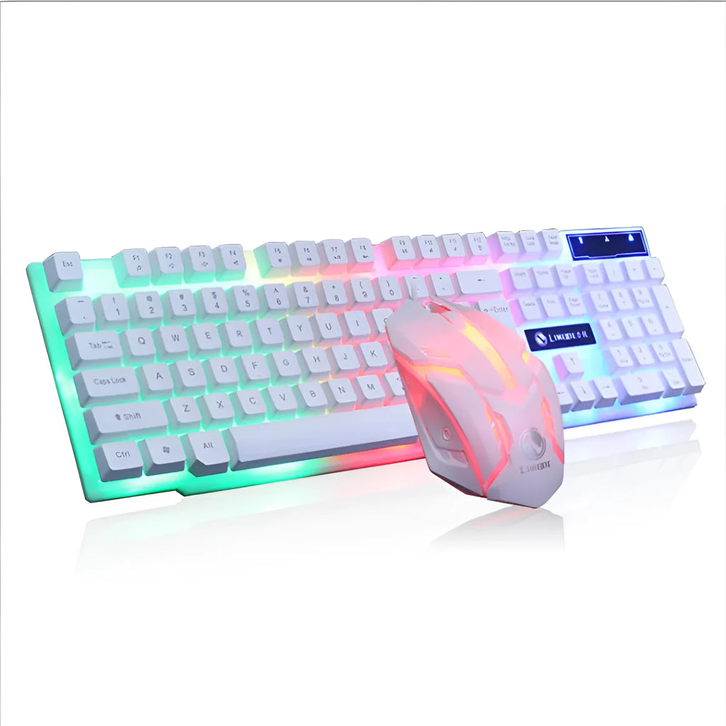 Limei Gtx300 mechanical gaming keyboard and mouse set with backlight and USB interface