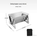 Stainless steel folding barbecue oven with large grill for outdoor cooking