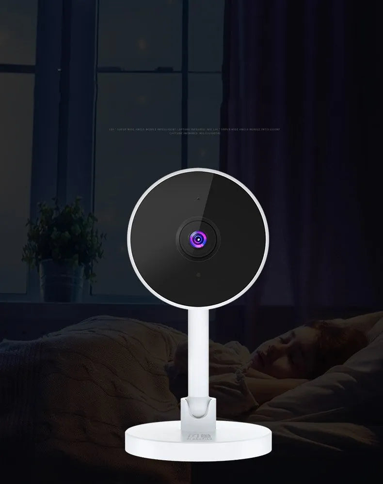 White gun-style FLASH FISH SKX10 WiFi home security camera for network alarm systems