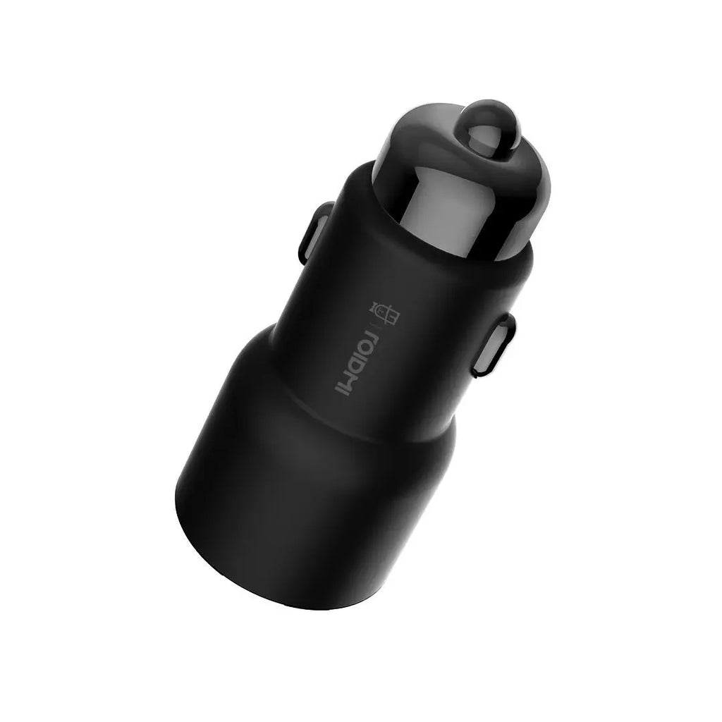 Black Ruimi 3S Bluetooth car charger with USB port for mobile devices