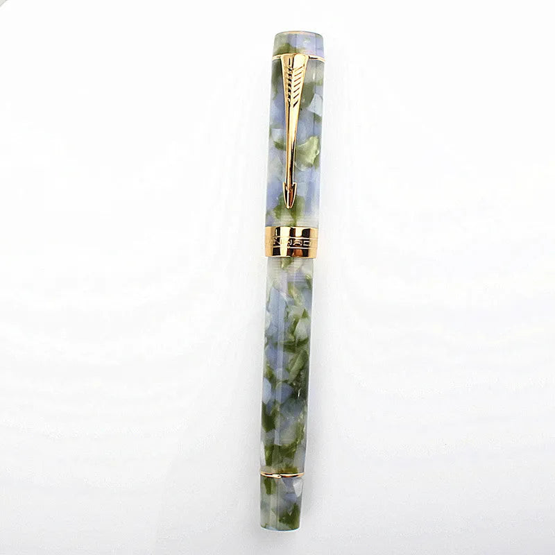 Deep bath green metal pen showing three available tip size options