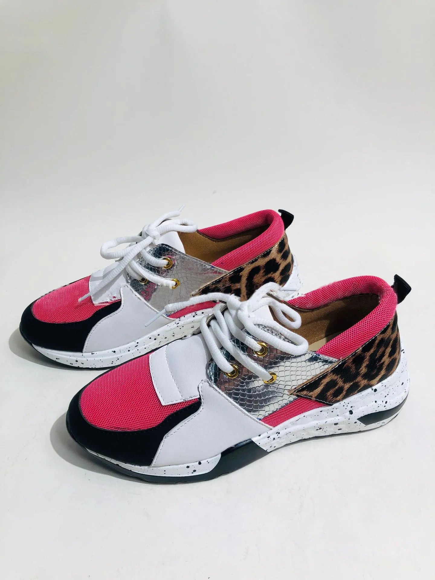 Women's casual sneakers with suede upper and wedge heel in various colour options