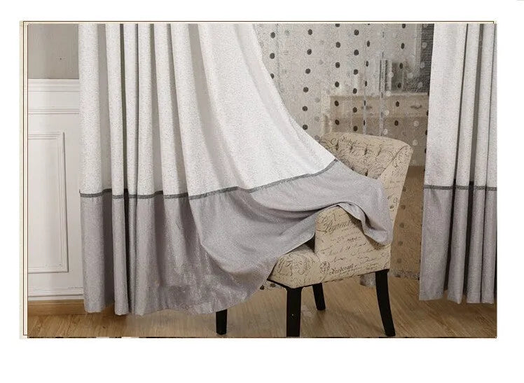 Custom blackout curtain panel available in multiple widths with hook, Korean hook, or ring hanging styles
