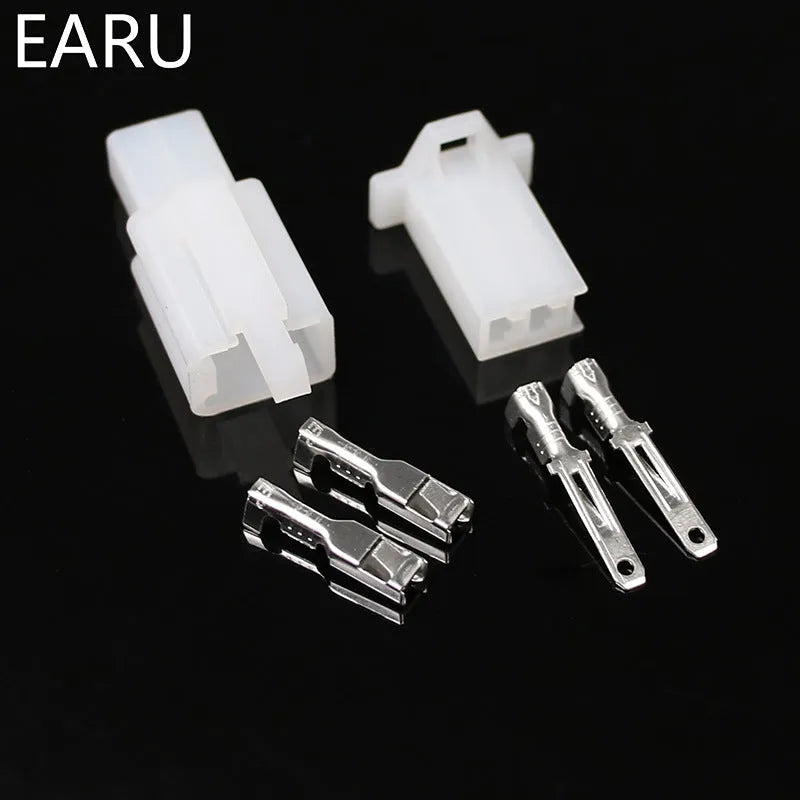 Motorcycle connector butt male and female plug socket 2.8mm with multiple pole options for automotive wiring