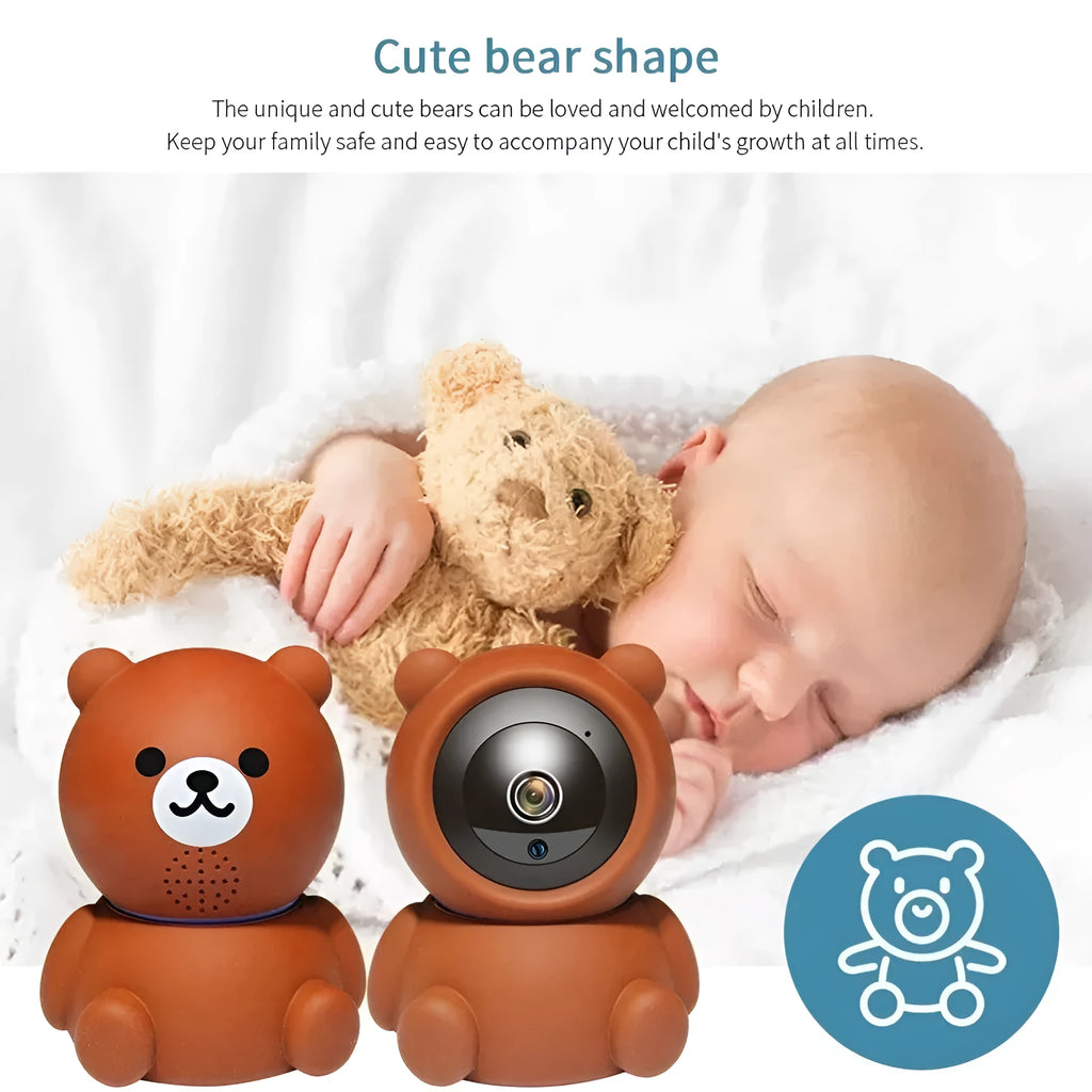 1080P wireless security camera with auto tracking and night vision for home monitoring