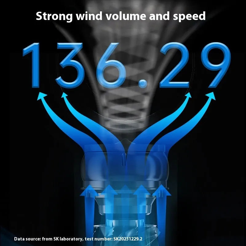 White bladeless tower fan with remote control and touch screen buttons