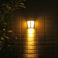 Solar wall lamp with six LED lights for outdoor garden and courtyard lighting