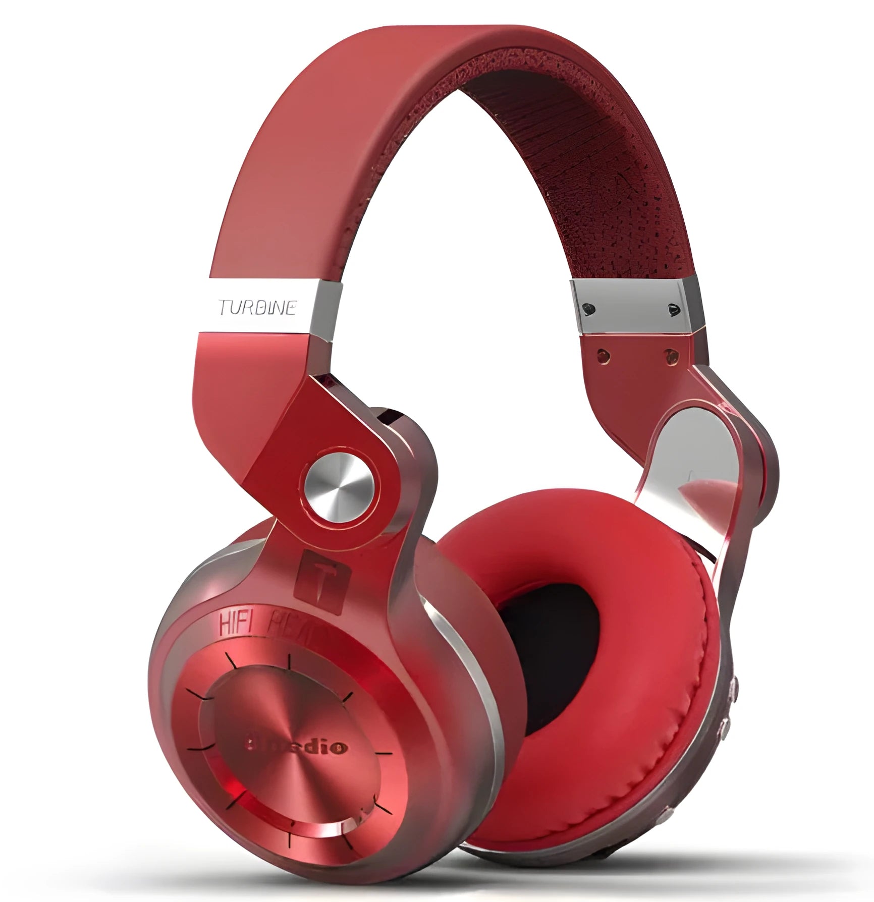 Bluedio T2 Plus on-ear wireless Bluetooth headphones in black, blue, red, or white colours