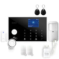 WiFi GSM touch button household burglar alarm system with wireless connectivity