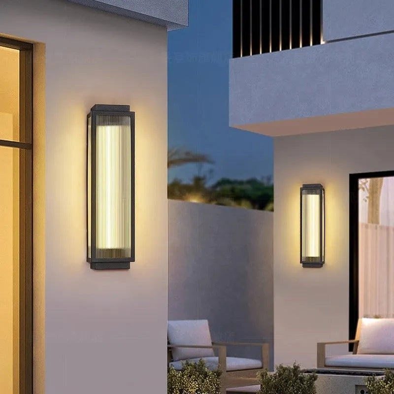 Stainless steel waterproof outdoor wall lamp for garden courtyard lighting