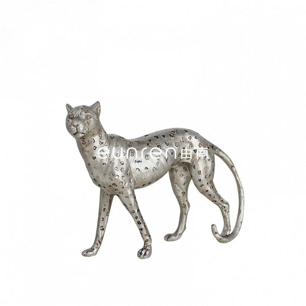 Leopard resin home ornament in American Leopard colour in large, small, and walking posture styles