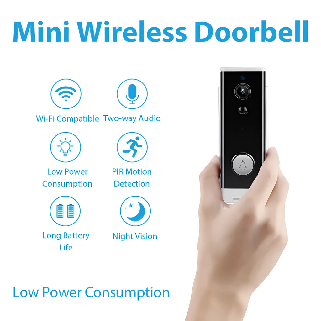 White wall-mounted network security camera for remote mobile phone monitoring