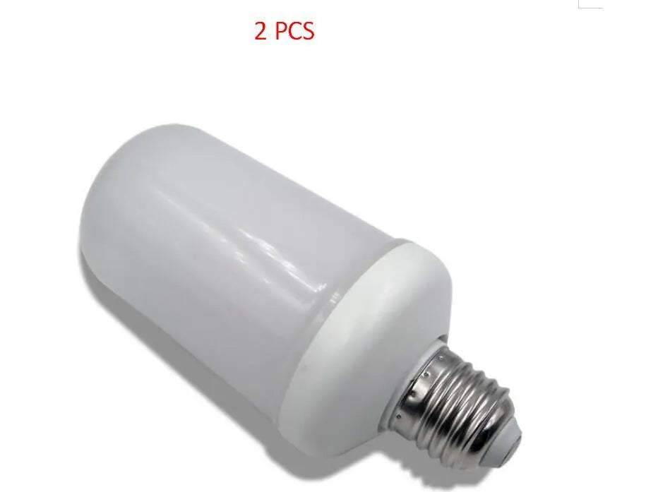 Decorative flame effect LED lamp with flickering fire emulation lighting