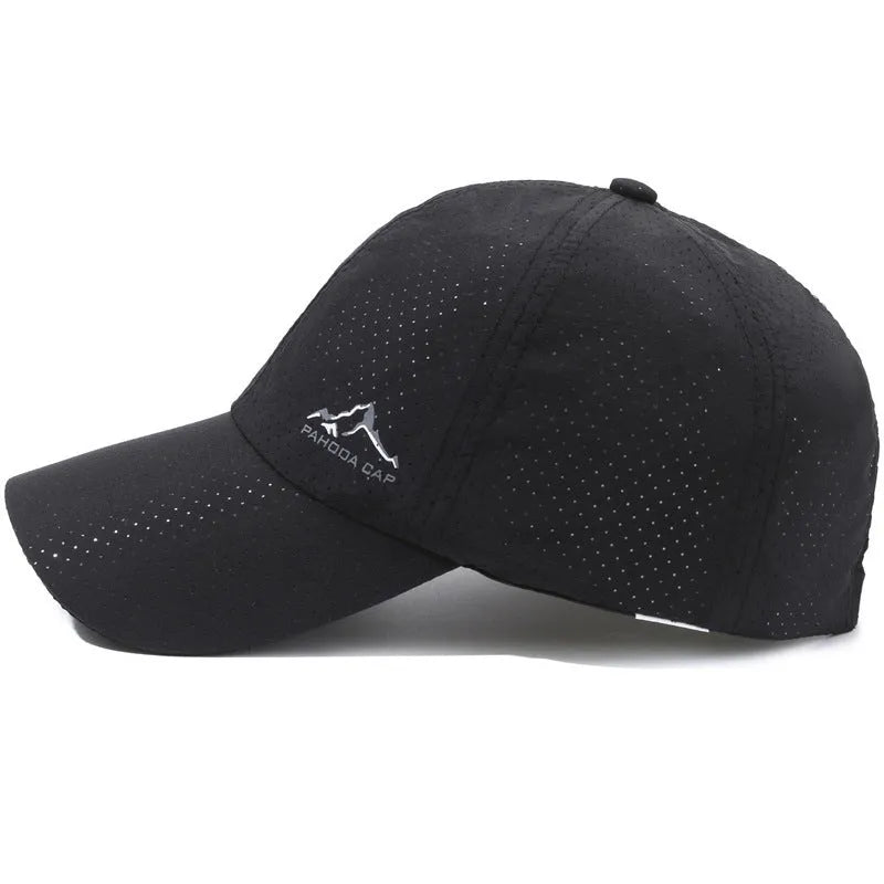 Korean style adjustable baseball cap in a solid colour with a dome crown.