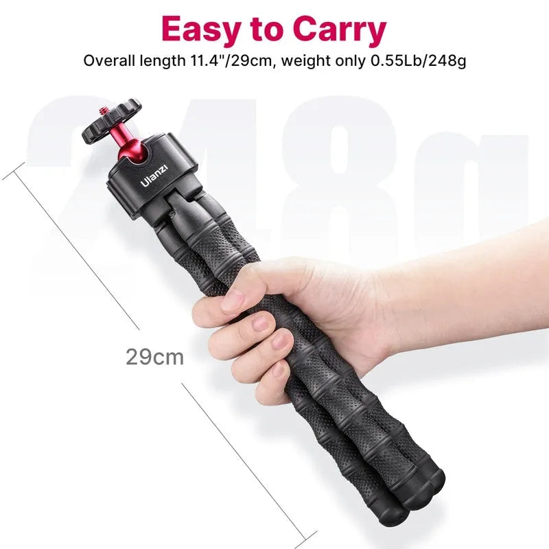 Professional multifunctional tripod for smartphone and camera video vlogging in colour 2985 set.