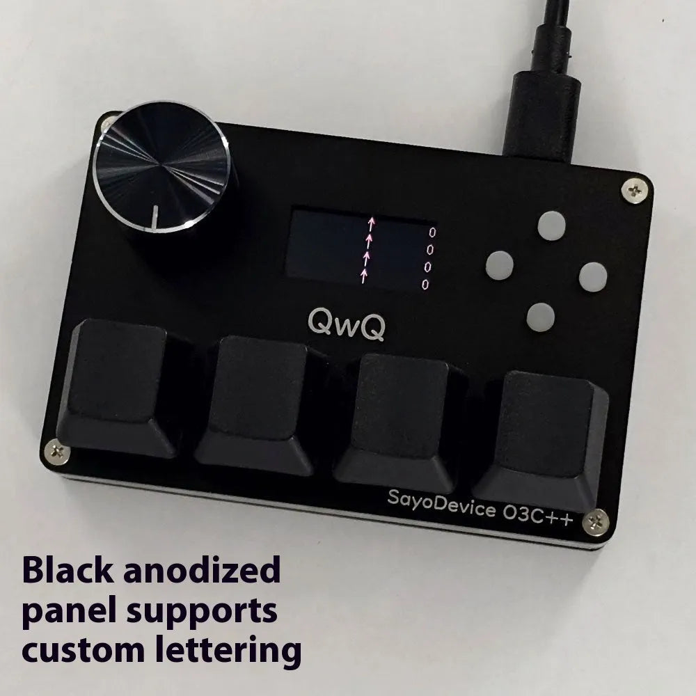 Customisable magnetic axis numeric game keyboard with colour screen and control knob