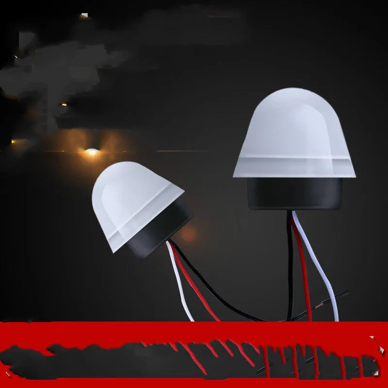 White AS-20 Series automatic induction street lamp for outdoor use with 3-5 metre sensor range.