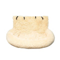 Winter thermal pet mat for car seats in dark grey or beige colour options