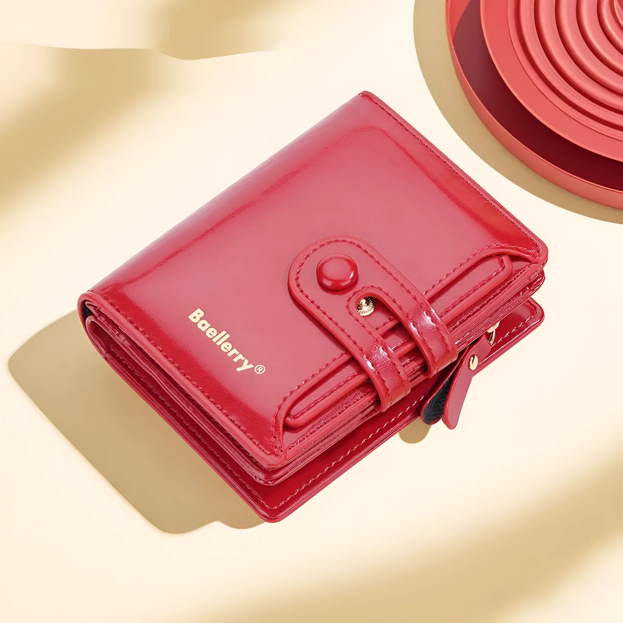 PU leather women's card holder wallet showing available colour options
