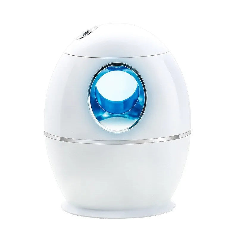 White columnar air disinfection humidifier with mechanical controls and USB port.