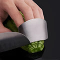 Stainless steel kitchen finger guard for vegetable cutting protection with single and double finger size options