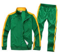 Children's polyester football training suit top and trousers set in multiple sizes from 3XS to 4XL for youth sport