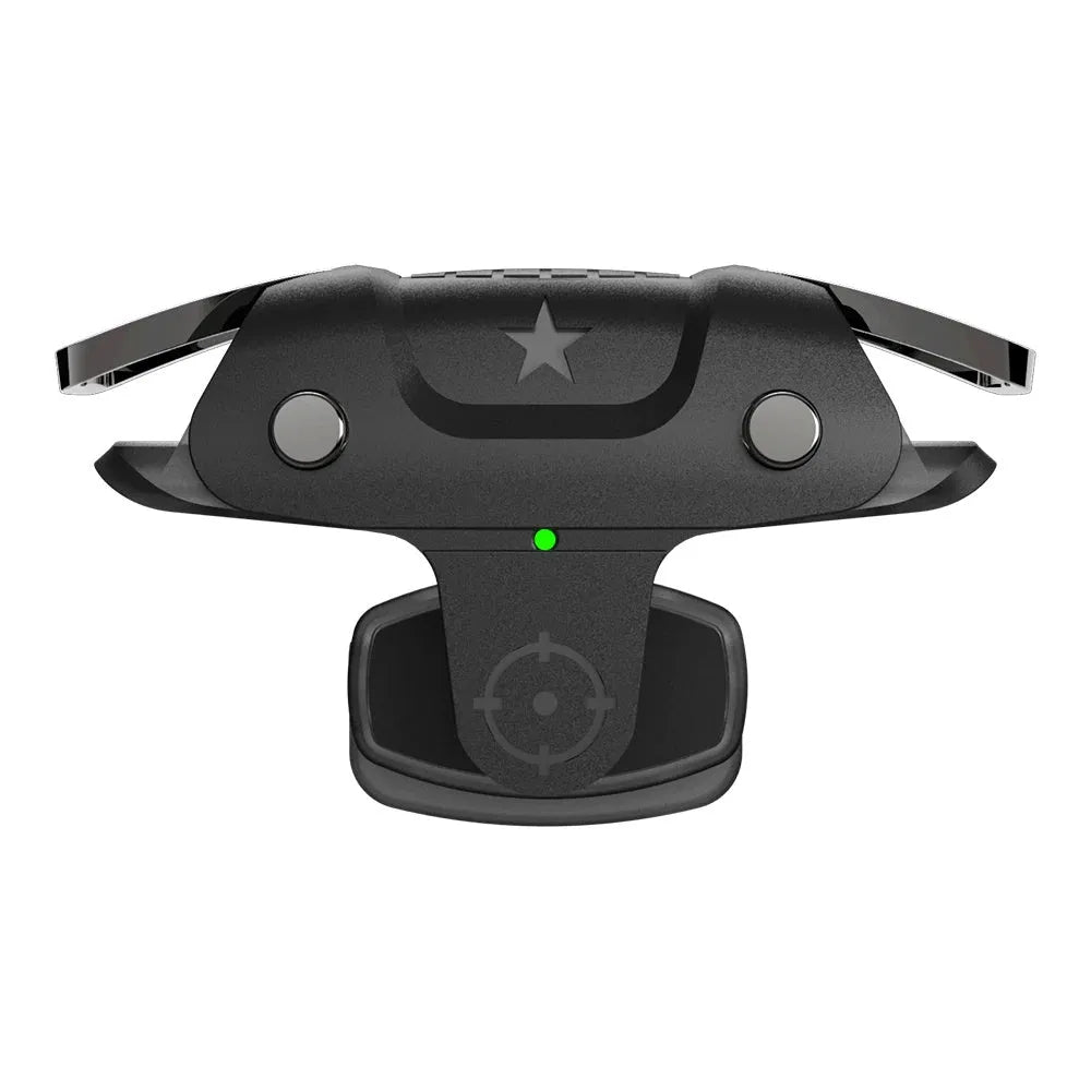 Black F5 mobile game controller for smartphones with compact joystick design
