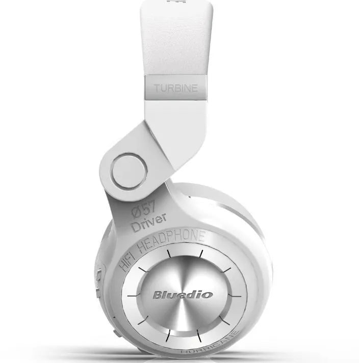 Blue String T2 Smart Edition 4.1 over-ear headset with metal rotary folding design in black colour.