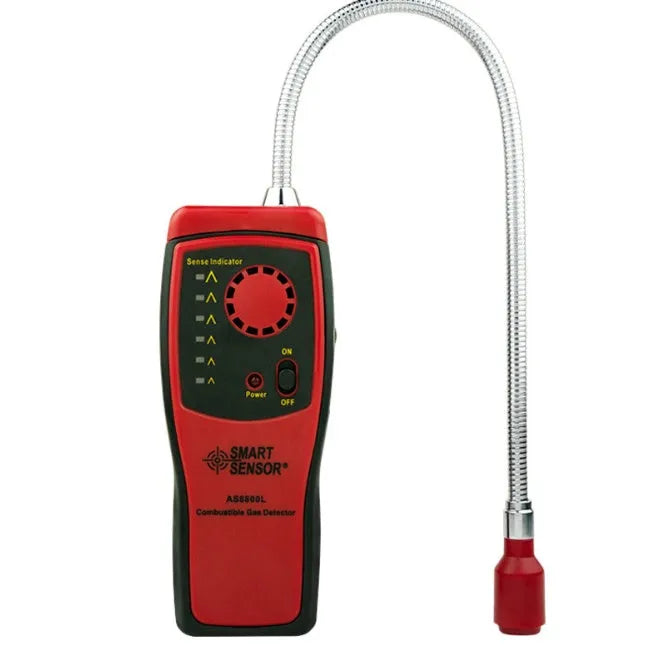 AS8800L portable flammable gas detector unit with LED display and compact rectangular housing