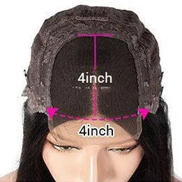 Women's 4x4 lace front human hair headgear in star fashion style available in ten lengths