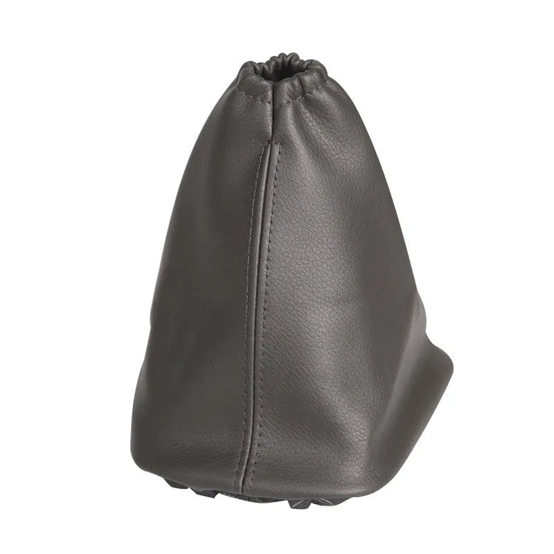 Black leather gear lever dust cover for Toyota Corolla with 15.2cm dimensions
