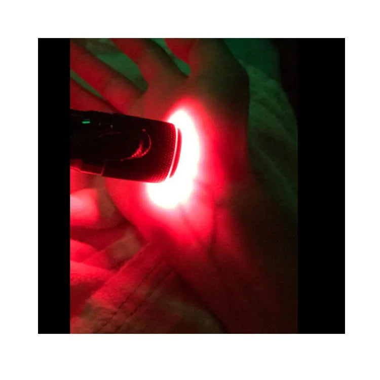 Black aluminium alloy Smart Vein Locator medical device with red LED light.