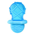 Three silicone dog cooling toys: pacifier, popsicle and ring shapes for summer heat relief