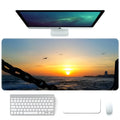 Creative student desktop computer notebook keyboard pad in rubber and cloth with wrist guard, non-slip base, heat transfer print