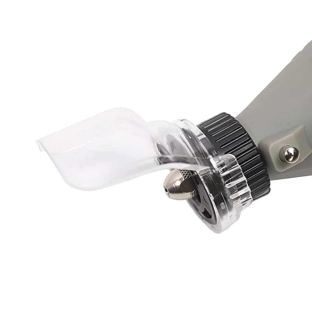 Transparent plastic safety cover for electric grinding machine ports measuring 17.5-19mm