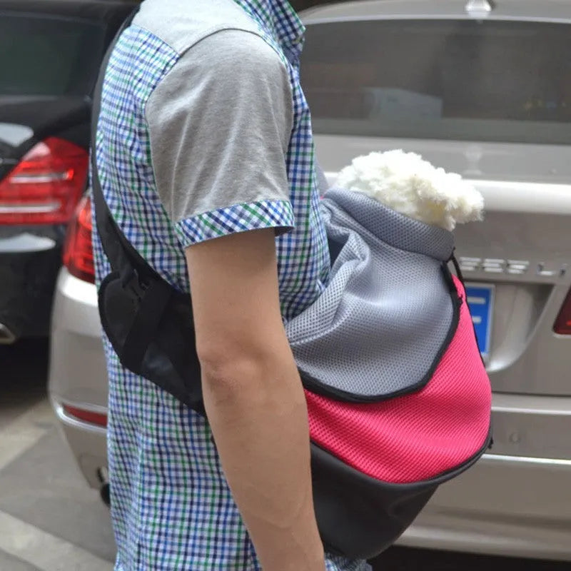 Pet carrier backpack for small cats and dogs in multiple colours with shoulder straps