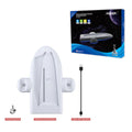 White PS5 Slim multifunctional cooler pad with charging dock and RGB lighting