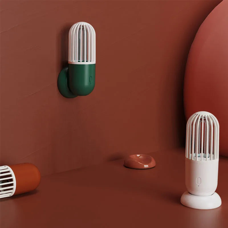 Portable capsule-shaped ultraviolet disinfection lamp in choice of colours
