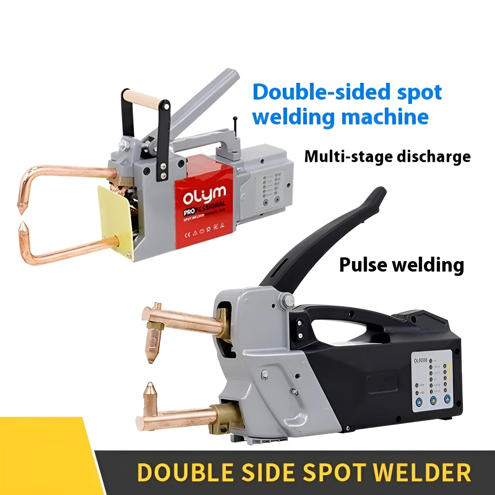Double-sided spot welder butt welding machine with manual control and included welding heads