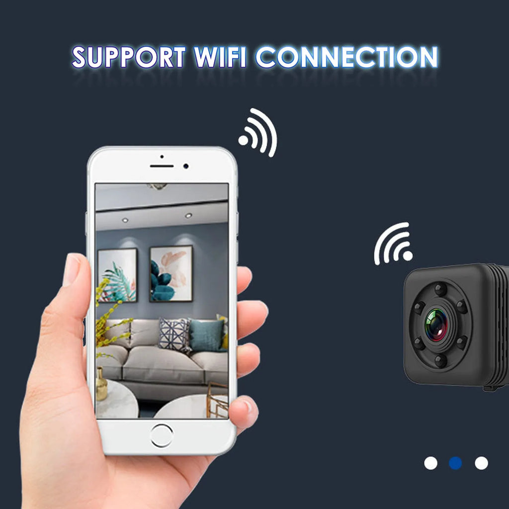 SQ29 black waterproof sports camera with microUSB port and TF card slot for extended recording