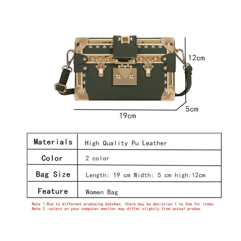 Hard PU leather women's flap handbag with single adjustable shoulder strap in black or green