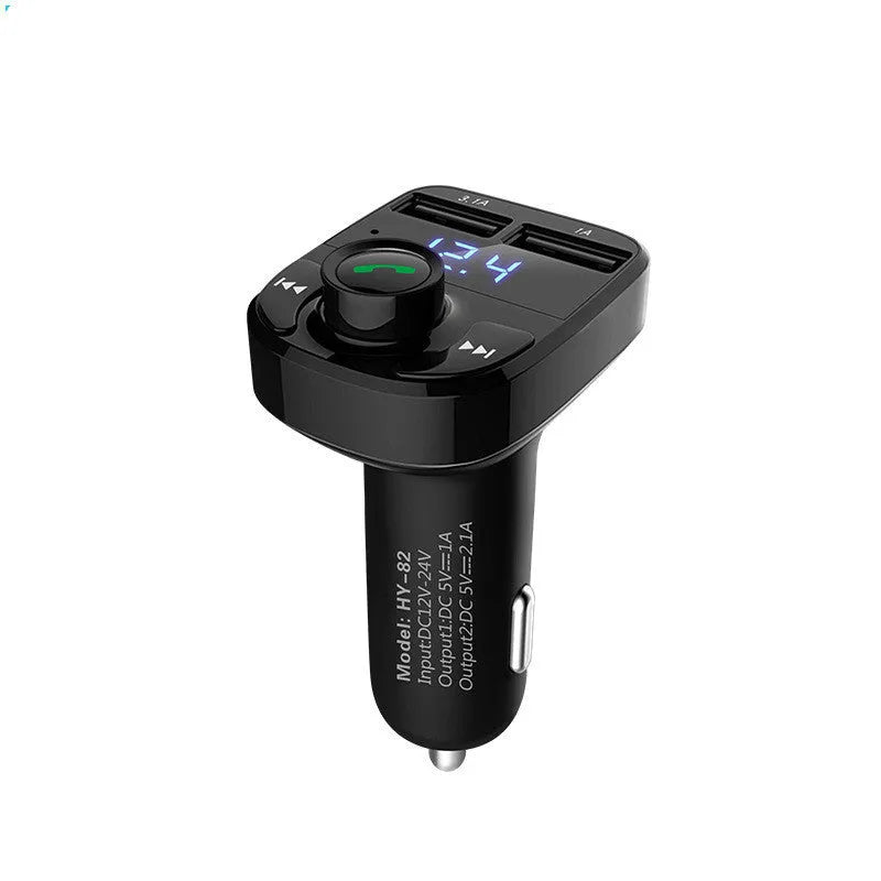 HY82 car Bluetooth MP3 player and FM transmitter for Hyundai vehicles with dual USB charging ports