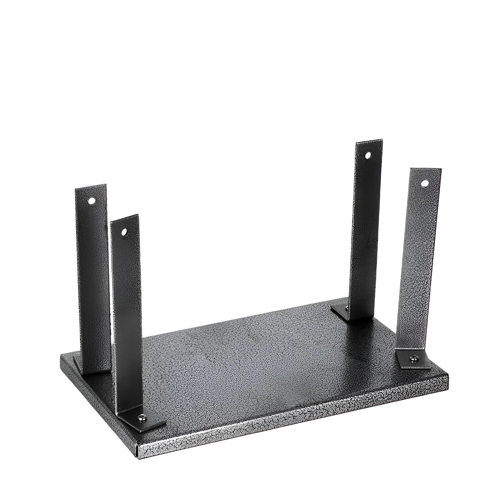 Black iron flip chip bracket accessory for holding a portable electric planer