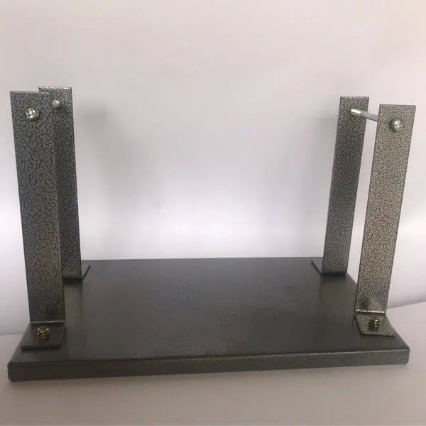 Black iron flip chip bracket accessory for holding a portable electric planer