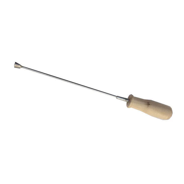 Cui's piano action machine repair tool with coloured wooden handle and steel body for cable tuning
