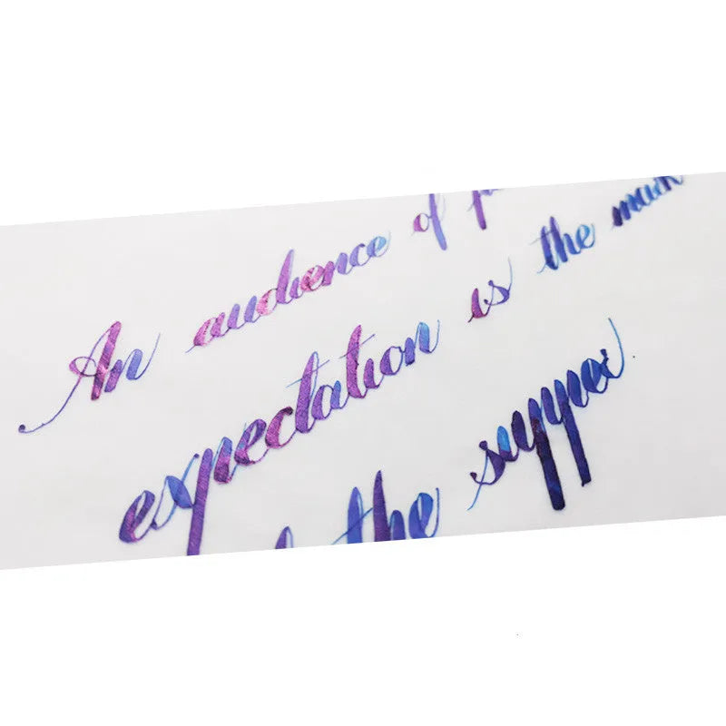 Bottle of strong sheen gradient calligraphy ink with gold powder colour in Red Tide or Truffle.